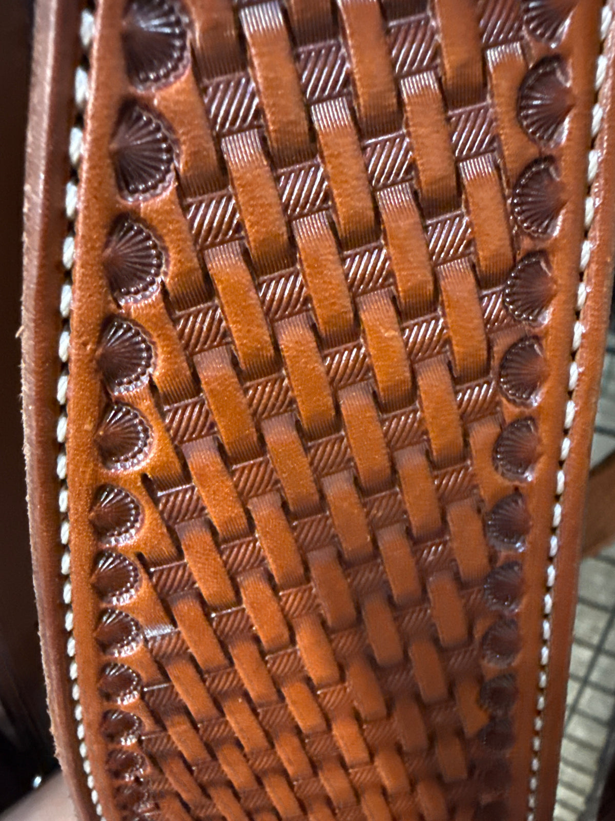 Basket Stamped Breast Collar (#1)