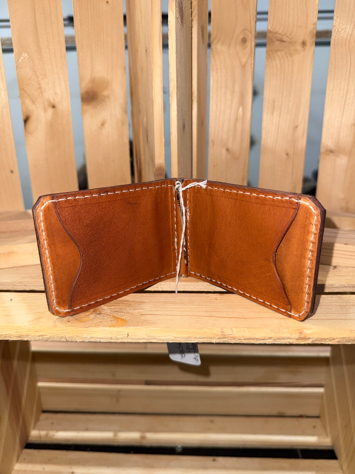 Border Stamped Money Clip Wallet (#3)