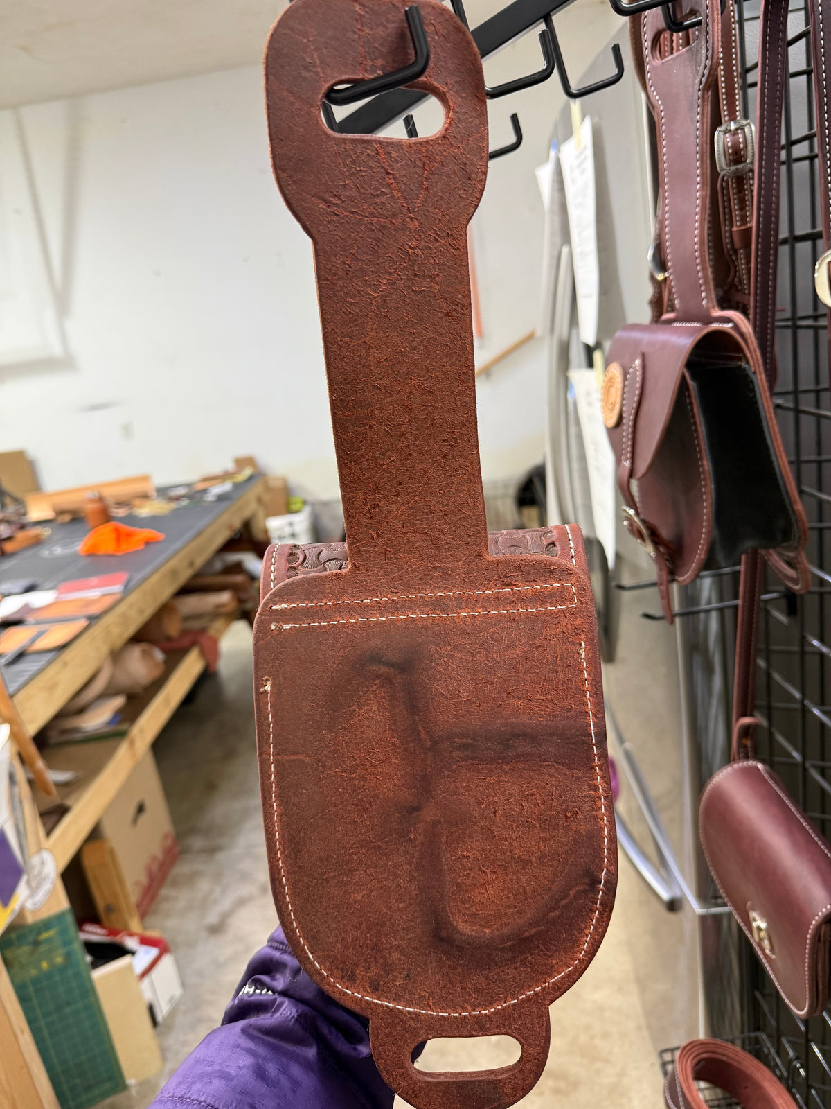 Basket Stamped Billet Bag