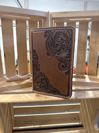 Medium Floral Tooled Padfolio