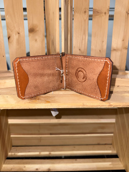 Border Stamped Money Clip Wallet (#2)