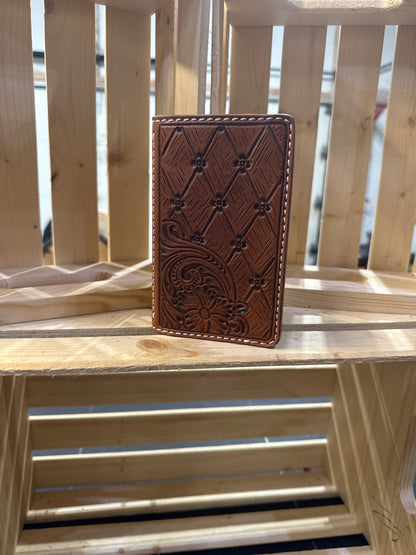 Small Floral Tooled Padfolio