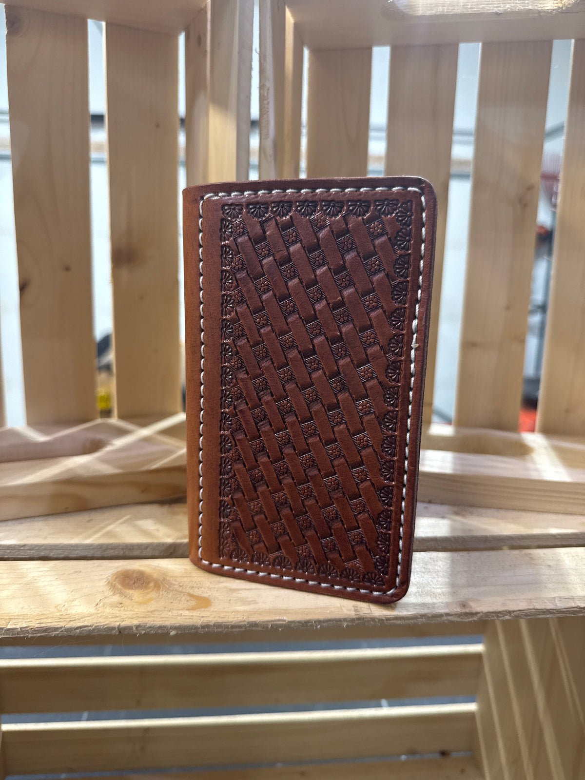 Small Basketstamped Padfolio (#2)