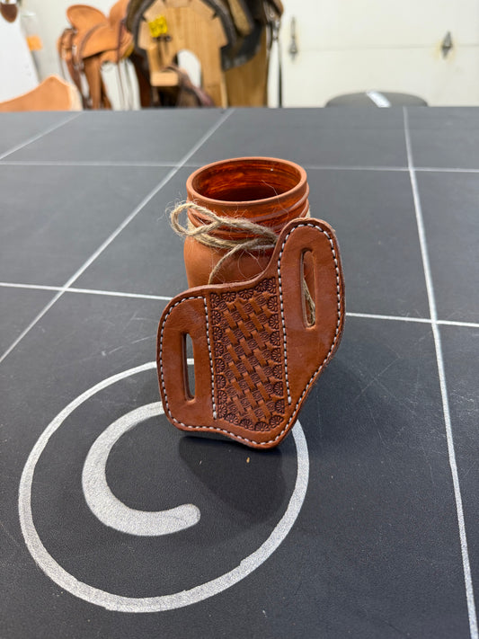Basket Stamped Pancake Knife Sheath (Design #3)