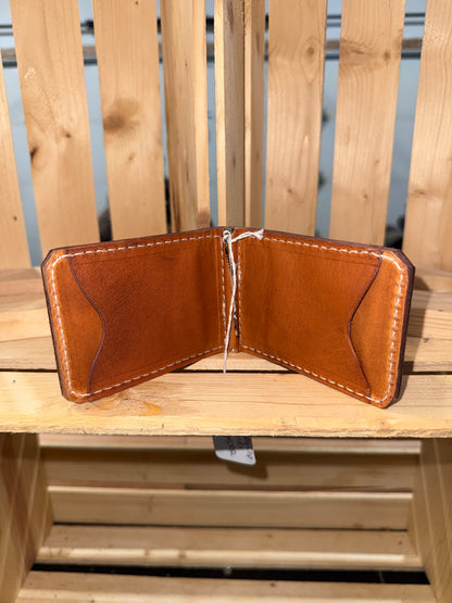 Border Stamped Money Clip Wallet (#3)