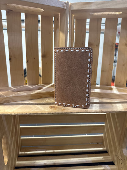Small Roughout Padfolio with White Buckstitch