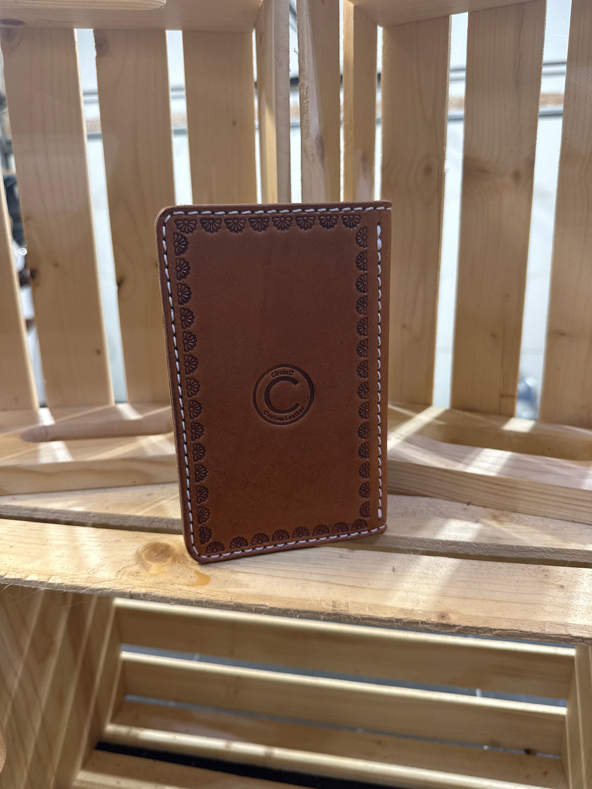 Small Floral Tooled Padfolio