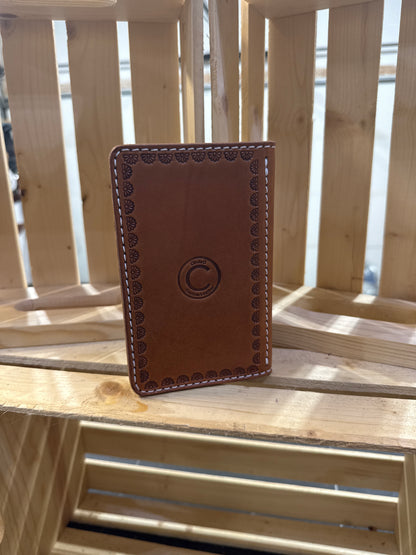 Small Floral Tooled Padfolio