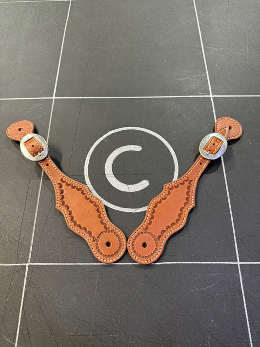 Spur Straps with Border Design